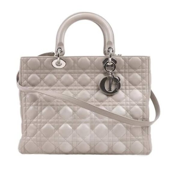 DIOR Lady Dior Large Leather Satchel Bag ccofb1250-102525 - Picture 1 of 16